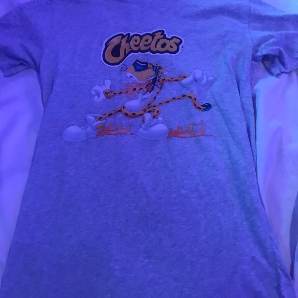 grey cheetos tee shirt for women